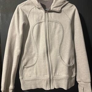 lululemon athletica Cream Zip-Up Sweater